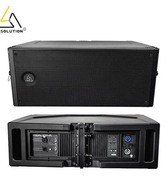 L-solution 2-Way Dual 10-Inch Line Array Active Audio Portable Sound System 700W/1400W Outdoor Stage