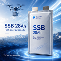 Celda de estado semisólido ultraligera de alta densidad energética de 320 Wh/kg y 28 Ah con más de 1000 ciclos para UAV industrial de larga duración