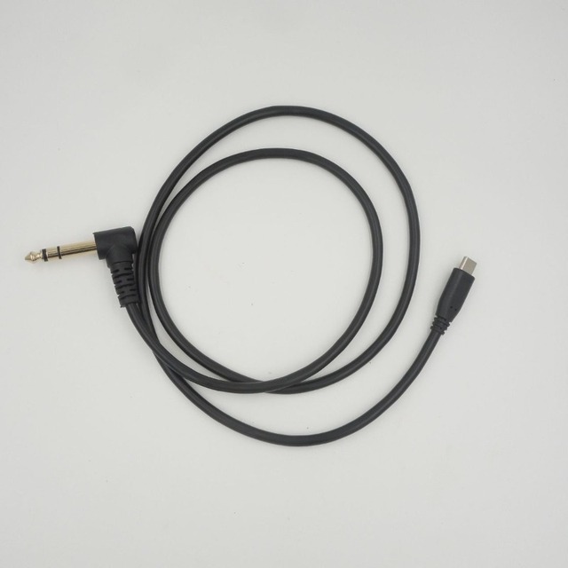 USB Type C Male to 90 Degree 1/4 Inch 6.35mm Male Aux Cable Braided Jacket for Car & Camera Stereo Audio