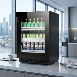 NE-353-P low-noise built-in under counter beverage cooler, refrigerator, home <b>bar</b> storage space - Product Image 6