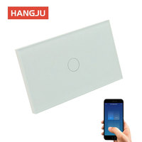 US EU Standard Wireless Wifi Remote Control 1 Gang 1 2 3 Way Smart Touch Switch Supports AlexaとGoogle Home