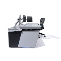 Prix d'usine du fournisseur, poste de travail d'urgence personnalisé, centre de commande de surveillance, console de salle de contrôle, bureau d'affichage
