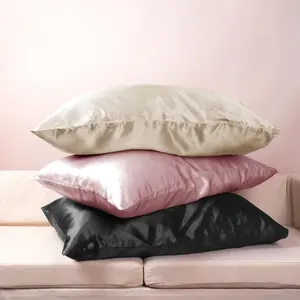 Fronha de travesseiro de seda 100% pura de luxo com logotipo personalizado orgânico de venda quente de fábrica