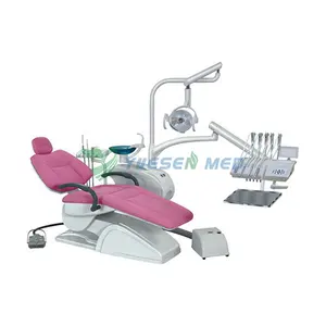 רפואי התקני שיניים כיסא שיניים כלכלי סוג מפוארת אור הפעלה בשימוש שיניים כיסא יחידה