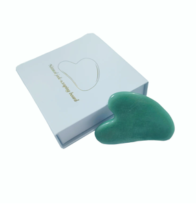 Pierre d'aventurine verte, plaque Gua Sha en boîte, accessoire de beauté pour cadeaux promotionnels - Product Image 2