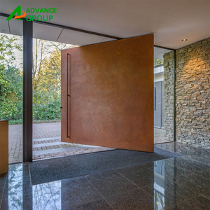 2023 US Villa porte d'entrée principale Design moderne portes en bois pivotantes avec veilleuses/pivot porte d'entrée <span class=keywords><strong>Chevron</strong></span> - Product Image 6