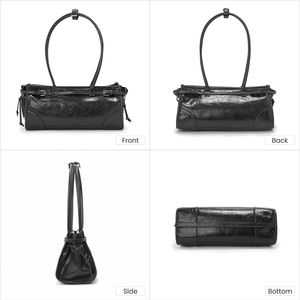 DUJIANG Fabrikası Özel Üretim Hakiki Deri Kadın Çantası Günlük Kullanım El Çantası Premium Çok Yönlü Üst Kalite Sığır Derisi Omuz Çantası - Product Image 6