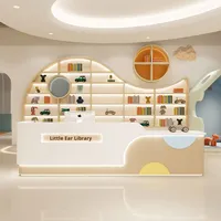 Bureau d'accueil en bois moderne pour centres d'éducation précoce mère bébé magasins-Mobilier de bureau commercial