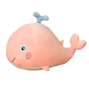 Soft marine animal plush toy plush cotton pillow cute whale doll Whale and dolphin doll plush toy marine animal pillow