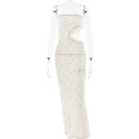 Sommermode Sexy Spitze Neues Trendiges Ausgeschnittenes Damen-Tube-Top-Kleid