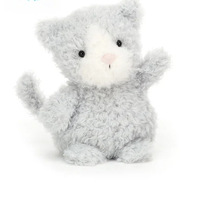 Jeiycat Petit ours en peluche bouclé et moelleux, mini animal en peluche doux, compagnon de sommeil pour bébé, décoration d'intérieur, poupée en peluche