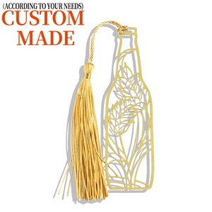 Оптовая продажа закладки из нержавеющей стали на заказ День учителя вдохновляющие закладки с сердечками и листьями подарки для учителей - Product Image 1