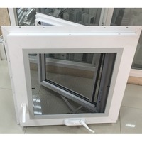 Fenêtre à battant en PVC moderne de haute qualité avec manivelle et support, modèle réputé, autres produits de fenêtres