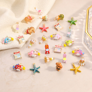 Colgantes de animales de dibujos animados de aleación de zinc para joyería DIY, regalo unisex para collar - Product Image 1