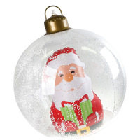 Fournisseur d'usine, ballon gonflable à motif de Grinch, bonhomme de neige, Père Noël, sapin de Noël, lumière LED, grande taille, ornements de boule de Noël