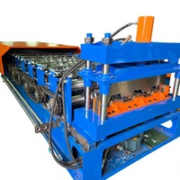 Nouvelle machine de profilage à rouleaux à profil trapézoïdal robuste pour tuiles de toit en acier coloré avec moteur et roulement à engrenages