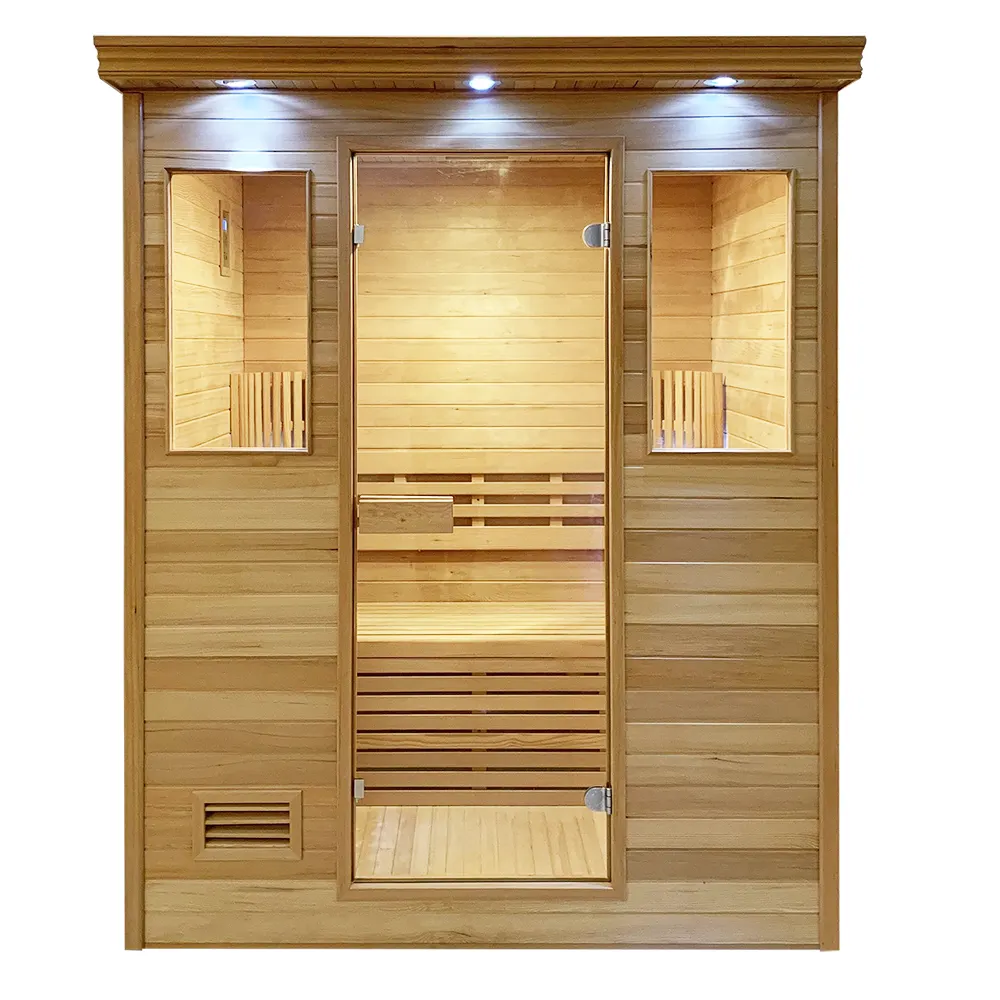 Capacidade da sala de sauna para 2 pessoas com cadeira de sauna