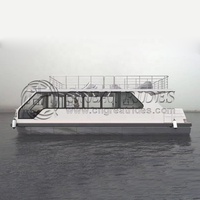 Nouveau bar aquatique extérieur en aluminium, quai flottant, restaurant flottant pour les loisirs