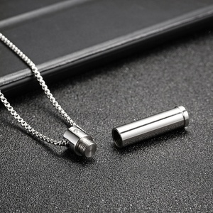 Wholesale Cremation Jewelry <b>Ash</b> <b>Necklace</b> Openable Locket Pendant Pet Urn <b>Necklace</b> Stainless Steel Custom <b>Necklaces</b> Women's 50pcs - Product Image 3