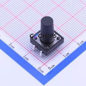 K2-1103DP-X4SW-01 Tactile Switch Through hole-4P,12x12mm Switch Single Pole Single Throw Round Button 2.5N Through Hole - Product Image 1