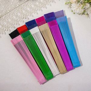 Elegante Abanico Plegable de Bambú de Estilo Chino Vintage para Disfraces, Fiestas y Decoraciones, Color Sólido, Estilo Español - Product Image 3