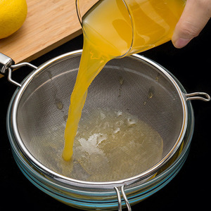 Custom-made new 304 stainless steel <b>strainer</b>/<b>mesh</b> <b>strainer</b>, household double-ear juice filter, powder sieve, oil <b>strainer</b>. - Product Image 2