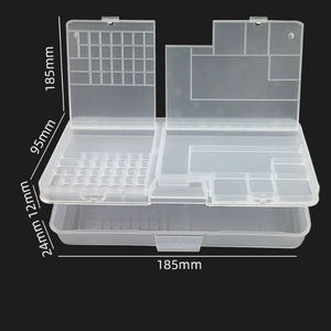Hiện đại đa chức năng màn hình LCD bộ phận lưu trữ hộp hình chữ nhật tổ chức cho điện thoại vít phụ kiện chip thành phần <span class=keywords><strong>container</strong></span> - Product Image 4