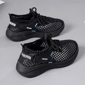 New Hollow Breathable Women's Shoes, Non-slip Soft Sole Casual Sneakers, Fashion Lightweight Summer Running Shoes - Product Image 3