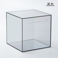 Tirelire en plastique acrylique transparent personnalisée Glosense, boîte à économies à briser pour adultes et enfants, modèle Glosense