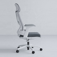 Chaise de bureau pivotante BIFMA en maille de salon Chaise de patron de conférence ergonomique avec mécanisme de verrouillage d'inclinaison à n'importe quelle position
