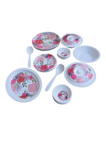 Juego de cena de melamina de lujo de 32 piezas al por mayor, vajilla de alta calidad para fiesta en casa y decoración de mesa de boda - Product Image 4