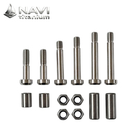 Écrous de roue en titane NAVI GR5 pour Sur-Ron LBX Ultra Bee, plus légers, bleu argenté anodisé, M14x1.5, écrous de roue en titane noir