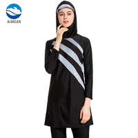 Maillots de bain musulmans pour femmes islamiques, burkinis modestes grande taille, tenue de bain, maillot de bain de plage à couverture intégrale