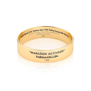 กำไลข้อมือแฟชั่น สแตนเลสสตีล 316L ชุบทอง PVD ทนทาน เป็นมิตรต่อสิ่งแวดล้อม - Product Image 2