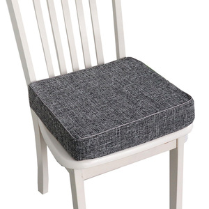 Cojín para silla de lino de color sólido, almohadilla de asiento firme de alta densidad para sofá, ventana, tatami - Product Image 5
