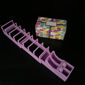 Dispensador de cinta de plástico con múltiples ranuras, estación organizadora de cortador de rollos múltiples para envolver envases, escuela, oficina, directo de fábrica, OEM - Product Image 4