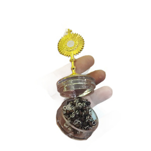 Collier chapelet en perles de bois multicolores, marron café, 7 pouces, style vintage artistique rétro, léger, unisexe, vente en gros - Product Image 5