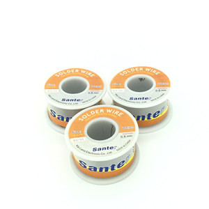 Alambre de Soldadura <span class=keywords><strong>Santer</strong></span> 65/35 de Alta Calidad 2024, Excelente Rendimiento de Soldadura, Sin Limpieza, 0.6mm 800g, Fundente de Estaño Activado con Resina - Product Image 1