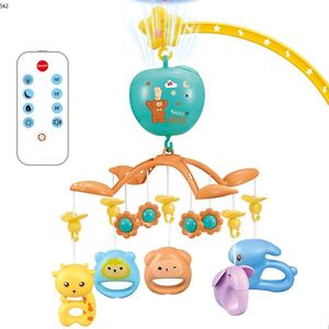 Nouveau-né lit carillons cloche bébé berceau suspendu hochet apaisant jouet Projection à distance et veilleuse lit cloche - Product Image 1