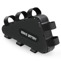 36V 48V 52V 60V 72V Baterai Segitiga Hard Box untuk Sepeda Listrik, Paket Baterai Lithium Segitiga untuk Sepeda Listrik