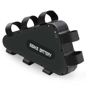Baterias de Lítio Triangulares Rígidas para Bicicletas Elétricas 36V 48V 52V 60V 72V - Pacotes de Baterias para Quadro Inferior de Bicicletas Elétricas - Product Image 1