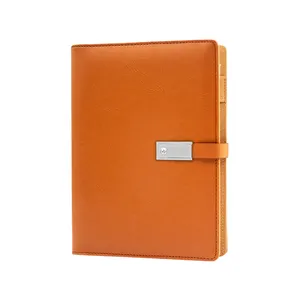 Notebook a5 power bank, com usb flash drive 8000mah bateria digital agenda para presentes de negócios