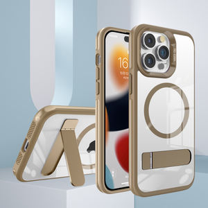 Listo para enviar funda protectora magnética de carga inalámbrica de lujo con soporte de Metal para <span class=keywords><strong>iPhone</strong></span> 16 15 <span class=keywords><strong>14</strong></span> <span class=keywords><strong>13</strong></span> 12 11 - Product Image 5