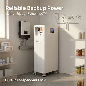 Batterie de stockage d'énergie sur roues 51,2 V 800 Ah 40 kWh, armoire roulante pour la sauvegarde à domicile - Product Image 6