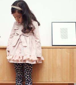 เสื้อโค้ทเดรสกันหนาวสีพื้นหวานๆ สำหรับเด็กผู้หญิง จากประเทศจีน - Product Image 2