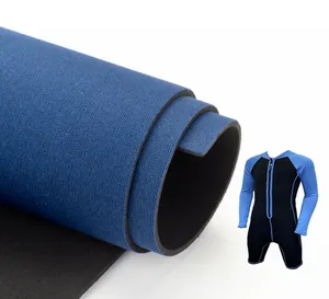 Penjualan terlaris 2 mm 3mm kain Neoprene poliester laminasi tahan air kain Neoprene untuk pakaian