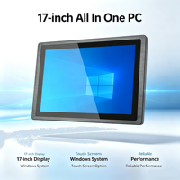 Ordinateur industriel embarqué avec écran tactile capacitif de 17 pouces, IP65, J1900, double LAN, montage VESA, en stock