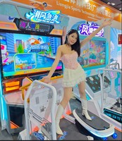 Máquina de juegos recreativos para interiores, simulador de deporte de Metal, máquina de juegos recreativos de vuelo permanente para surfear VR