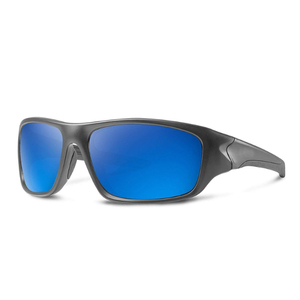 Vente en gros de lunettes de soleil à monture grise style sport matériau TPX lentilles polarisées flottantes avec PC Tac pour adultes - Product Image 1