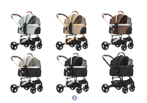 Chariot <span class=keywords><strong>pour</strong></span> animaux de compagnie portable et pliable nouveau design séparé du panier <span class=keywords><strong>pour</strong></span> chiens chats et autres animaux de compagnie produit de transport de voyage - Product Image 6